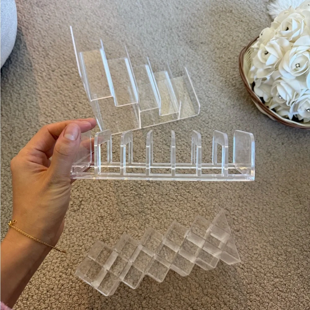 3 piece Clear Acrylic Display Stand For display and organizer